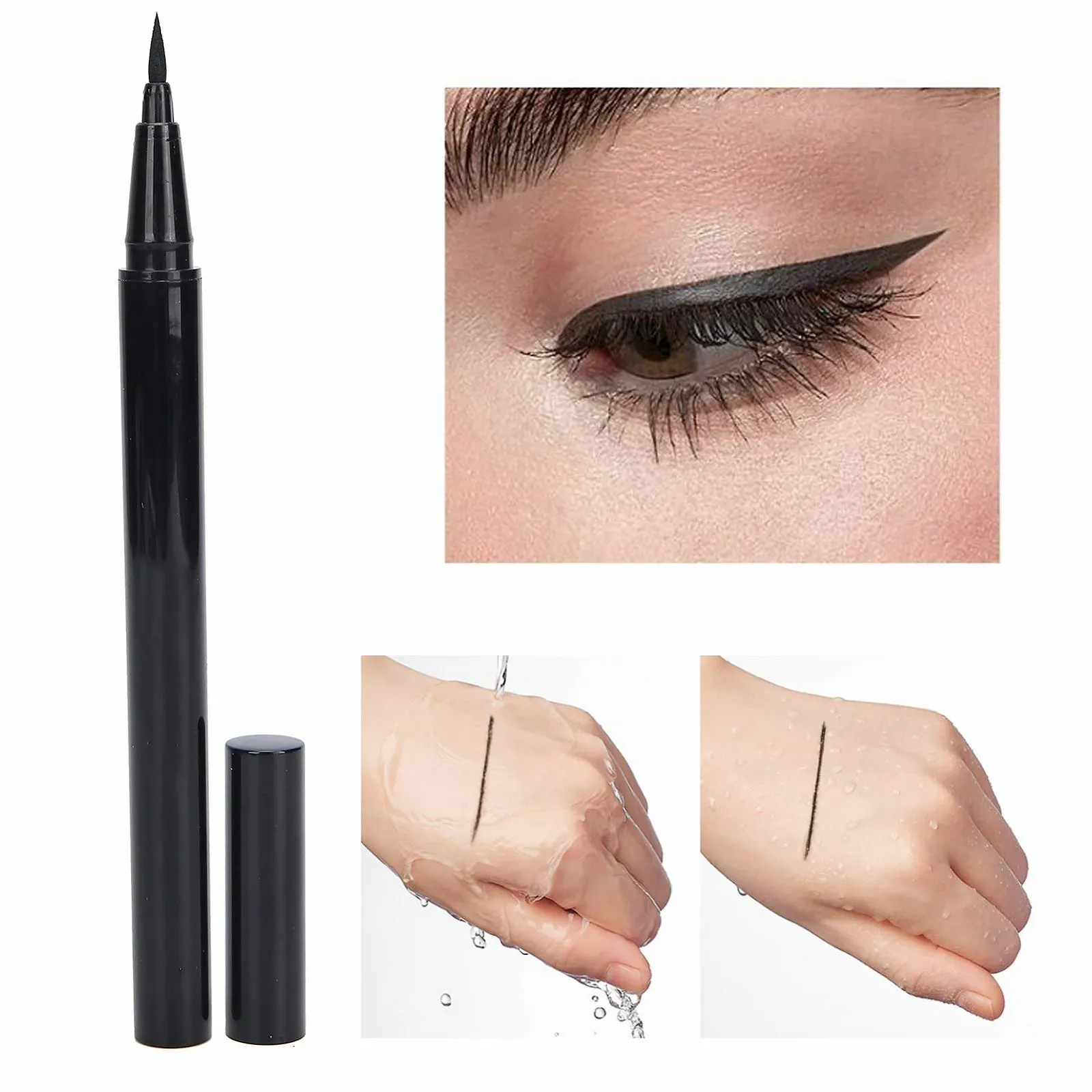 Жидкая Подводка для глаз Водостойкая Стойкая к размазыванию Быстросохнущая, фото №3