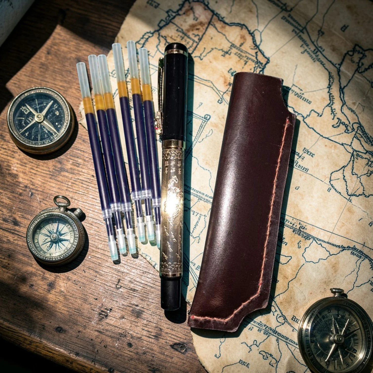 Розкішна кулькова ручка Antique Dragon, фото №3