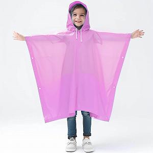Детский дождевой пончо для девочек и мальчиков, солнцезащитная куртка Softshell, однотонная куртка Softshell, длинная куртка Softshell, прочный дождевик для кемпинга, для дождливой и грязной погоды synthetic.ua - Фото 1