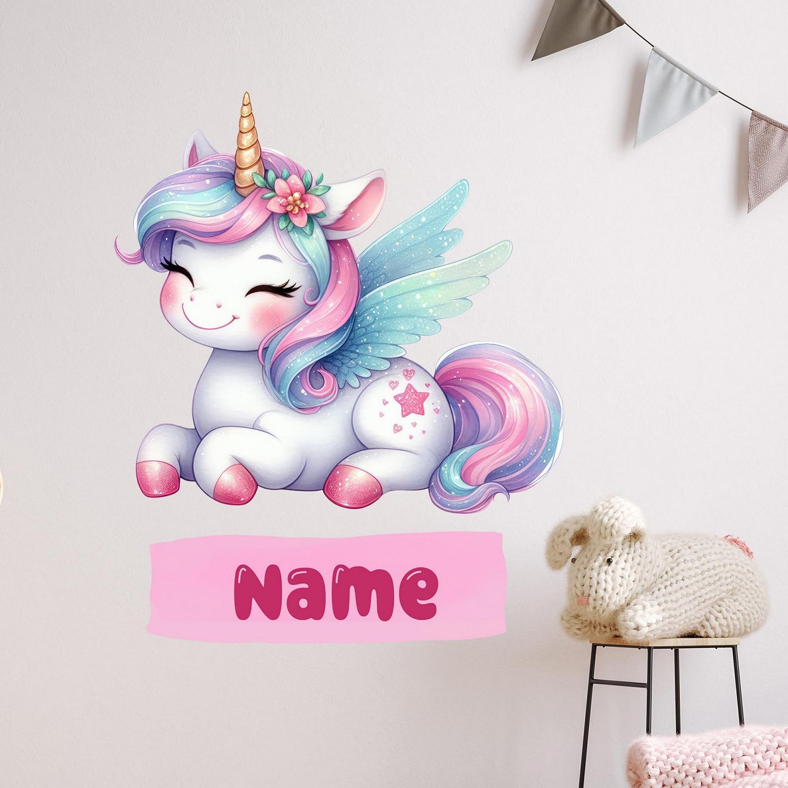Наклейка на стіну GRAZDesign Unicorn Personalised 61 x 50 см, фото №2