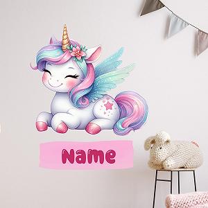Наклейка на стіну GRAZDesign Unicorn Personalised 61 x 50 см synthetic.ua - Фото 1