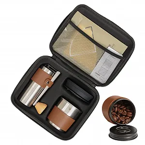 Походная кофеварка с кофемолкой и набором аксессуаров Многофункциональная Портативная - Фото 1