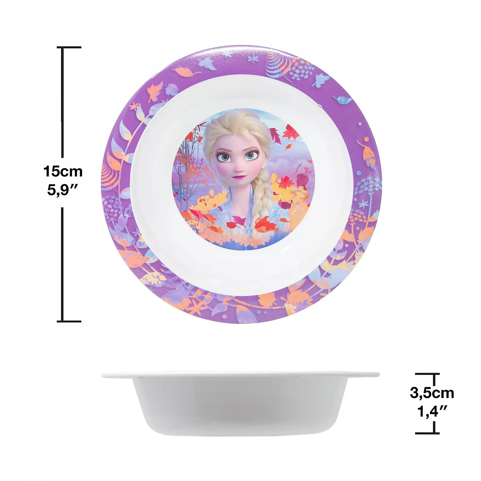 Набор детской посуды с приборами Damaloo Frozen Анна и Эльза, фиолетовый, фото №4 Набор детской посуды с приборами Damaloo Frozen Анна и Эльза, фиолетовый, фото №4