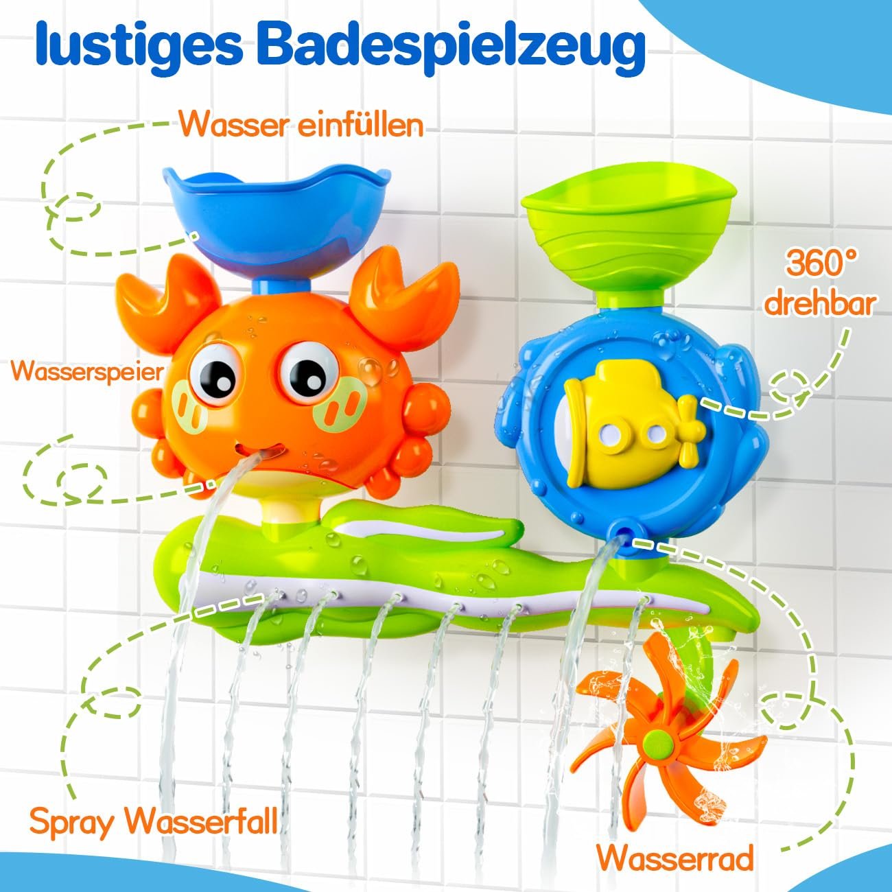 Игрушка для ванны Деревянная для воды для детей 1-3 лет, фото №3