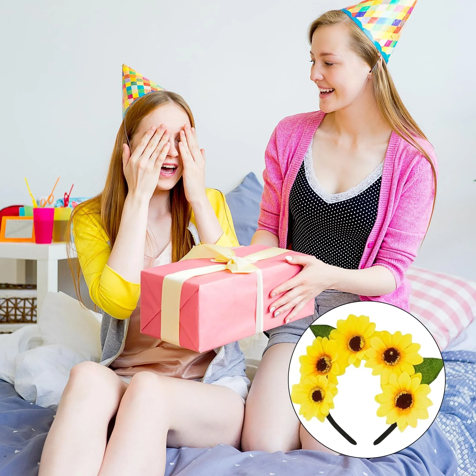 Обруч для волосся Соняшник Квітка для волосся, фото №7