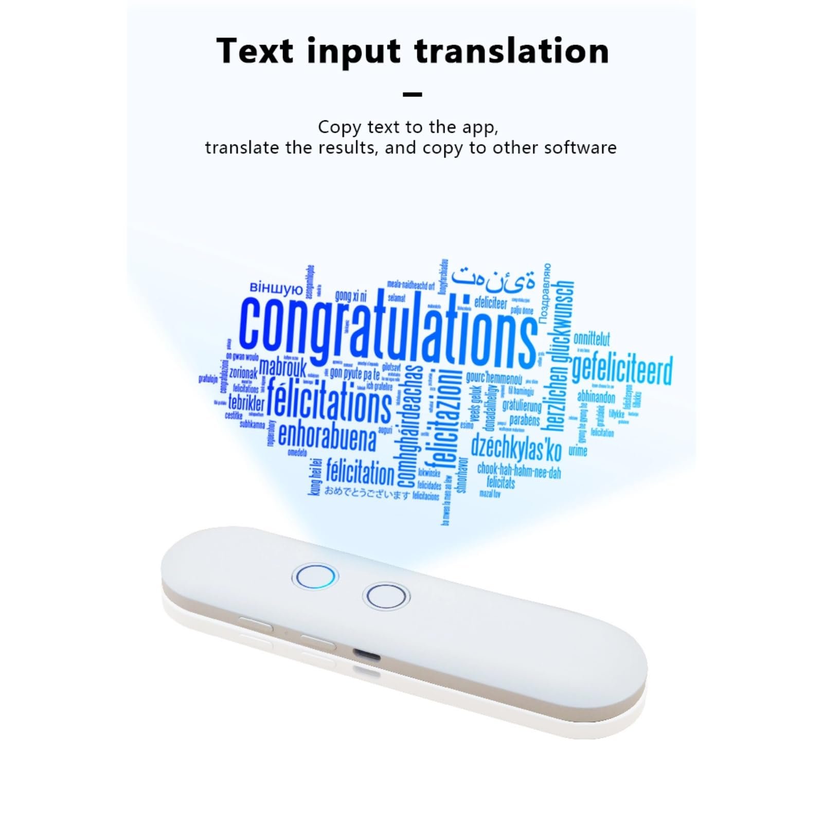 Интеллектуальный AI Голосовой Переводчик 144 Языки Черный, фото №5