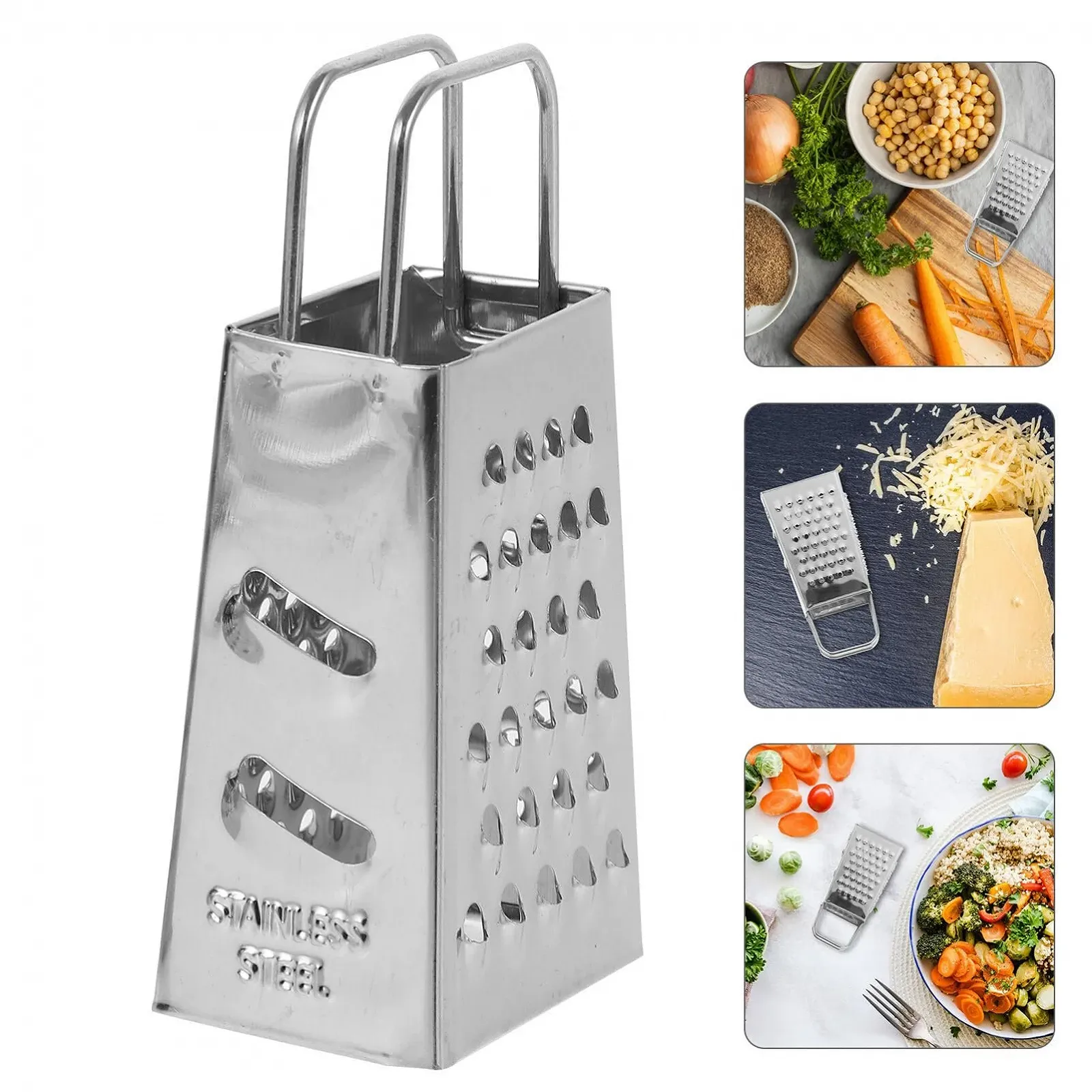 Терка Alipis Mini, Набор из 4, Нержавеющая сталь., фото №8 Терка Alipis Mini, Набор из 4, Нержавеющая сталь., фото №8