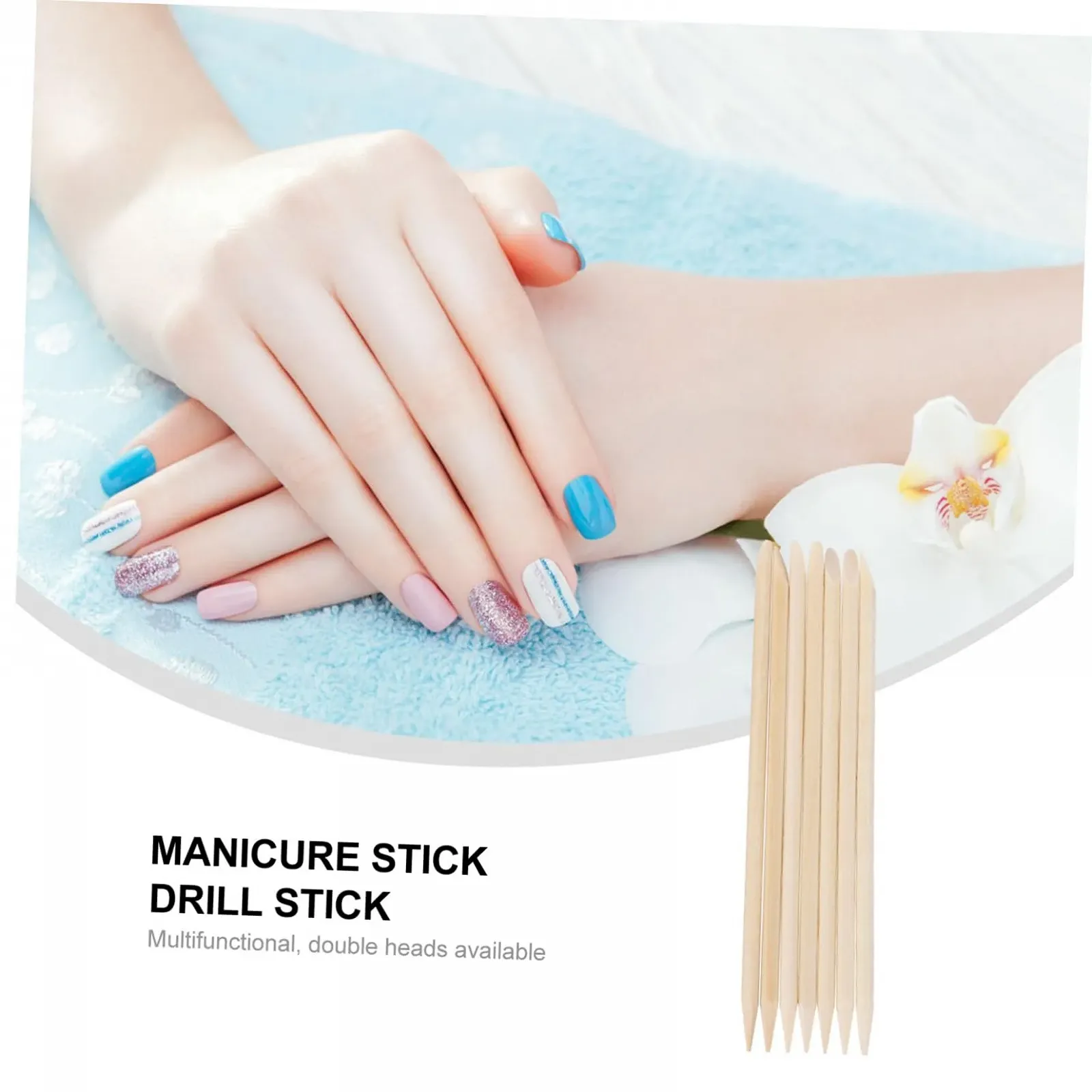 Палочки для ногтей деревянные CALLARON Набор 200 шт., фото №5