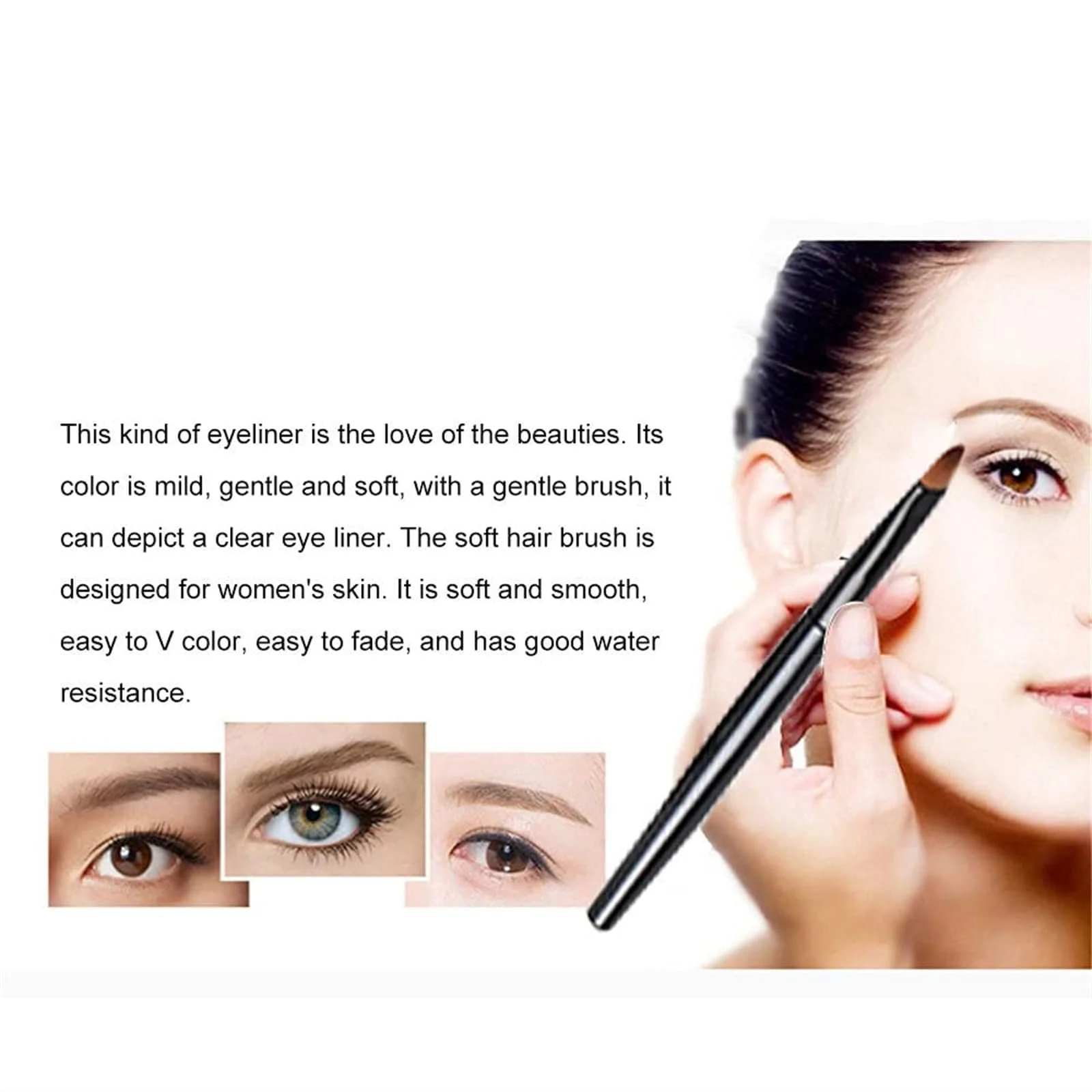 Підводка для очей двоколірна водостійка, фото №6 Підводка для очей двоколірна водостійка, фото №6