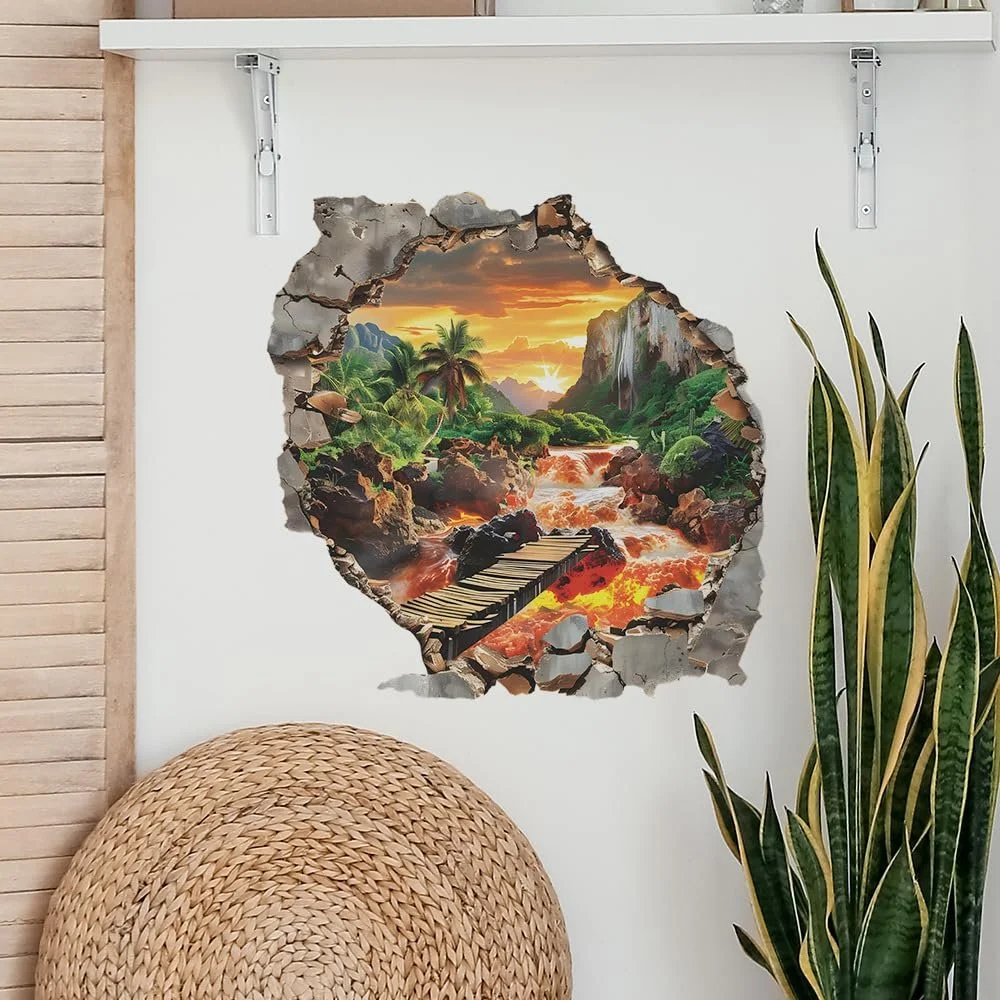 Наклейка на стіну 3D Jurassic Flammberg Пальми Вінілова, фото №3 Наклейка на стіну 3D Jurassic Flammberg Пальми Вінілова, фото №3