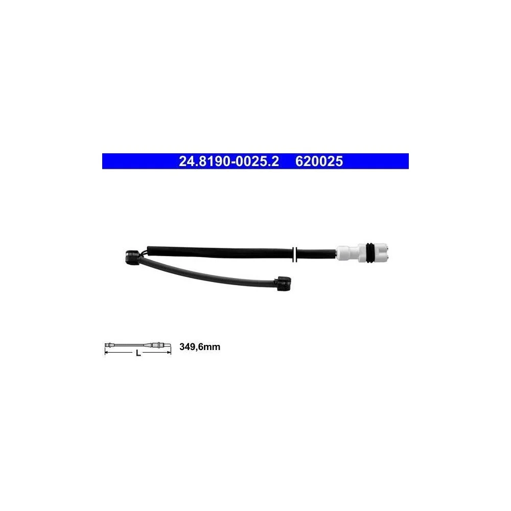 Датчик износа тормозных колодок ATE 24.8190-0025.2 для PORSCHE, фото №1 Датчик износа тормозных колодок ATE 24.8190-0025.2 для PORSCHE, фото №1