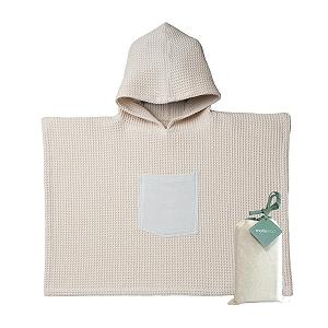 Пончо для ванны Molis&co Zinnia для детей 7-8 лет с капюшоном. Легкий и компактный халат для детей - Фото 1