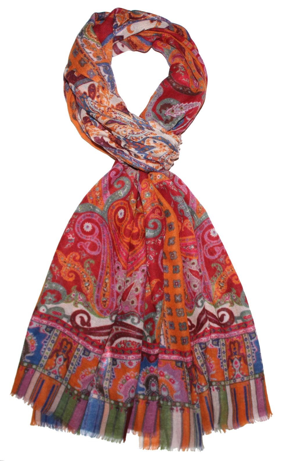 Пашмина Lorenzo Cana 78667 из мягкой шерсти мериноса и ягненка, 70 см x 180 см, многоцветная, фото №3