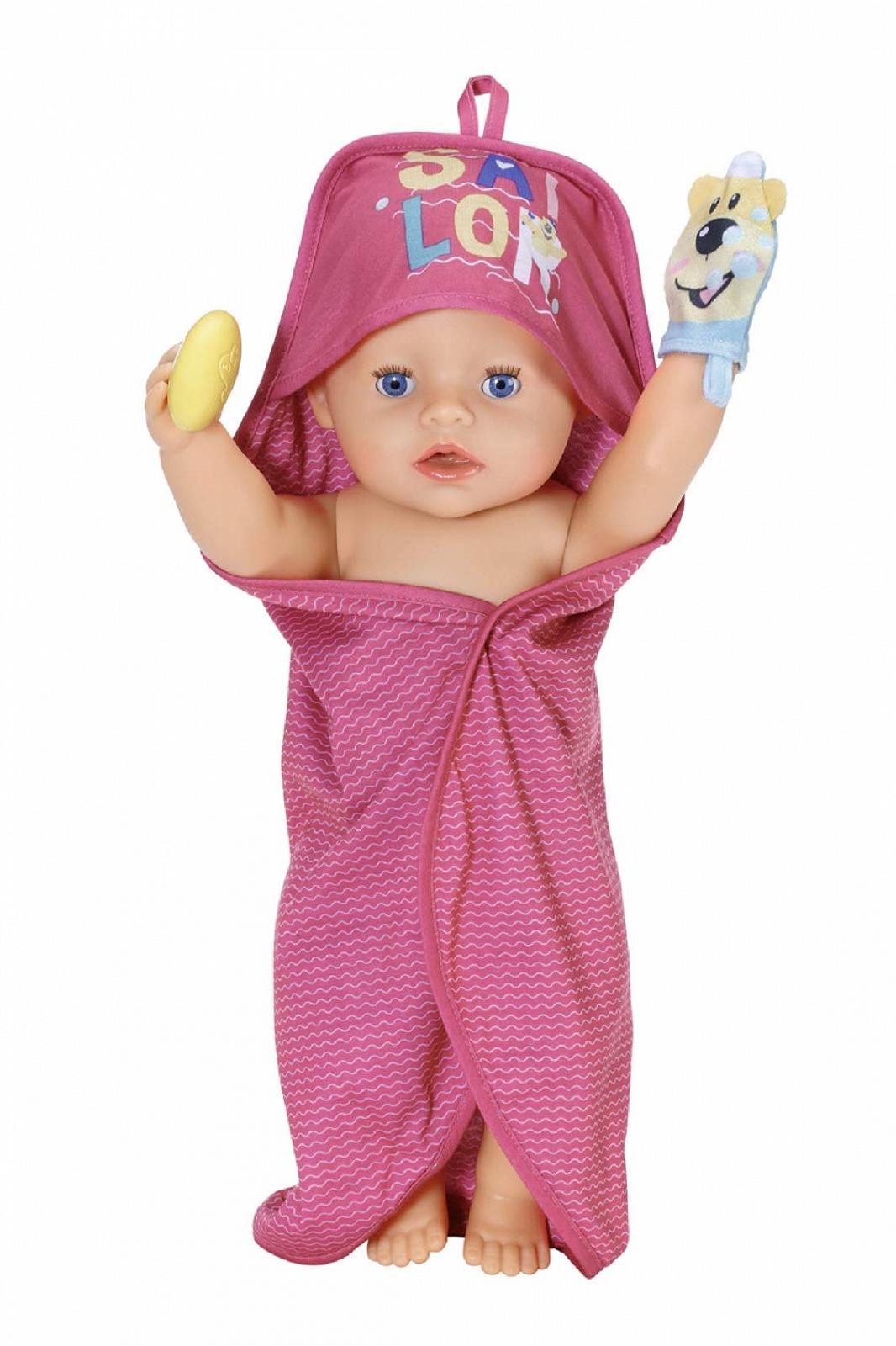 Аксессуары для кукол Zapf Creation BABY born 830635 полотенце с капюшоном желтый желтый, фото №2