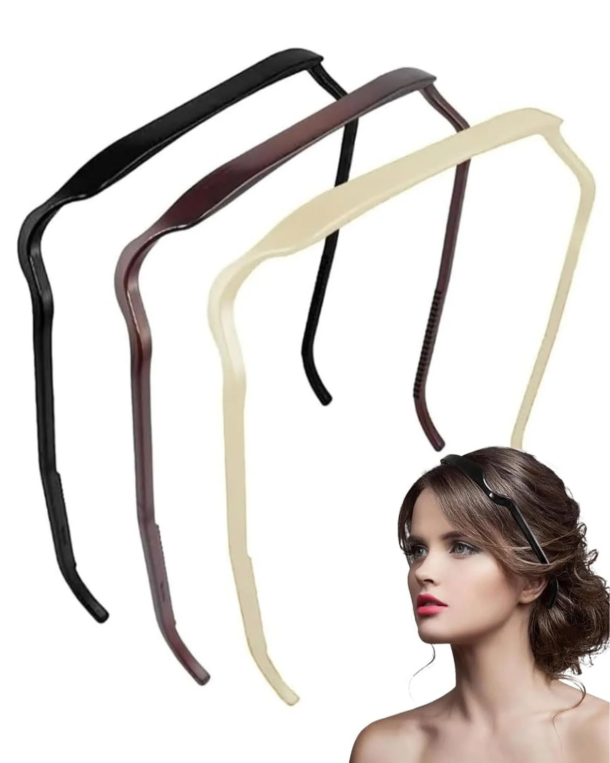 Набір обручів для волосся Squaer 3 шт., фото №1