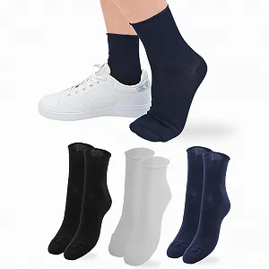 Женские носки LEON D'ORO Хлопковые Без резинки 6 пар Носки Модные узорные носки Женские короткие носки - Фото 1