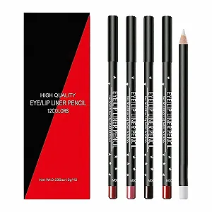 Купить Набор карандашей 12 цветов, водостойкий, долговечный, для профессионального макияжа, черный, One Size - Фото 1 Набор карандашей 12 цветов, водостойкий, долговечный, для профессионального макияжа, черный, One Size - Фото 1