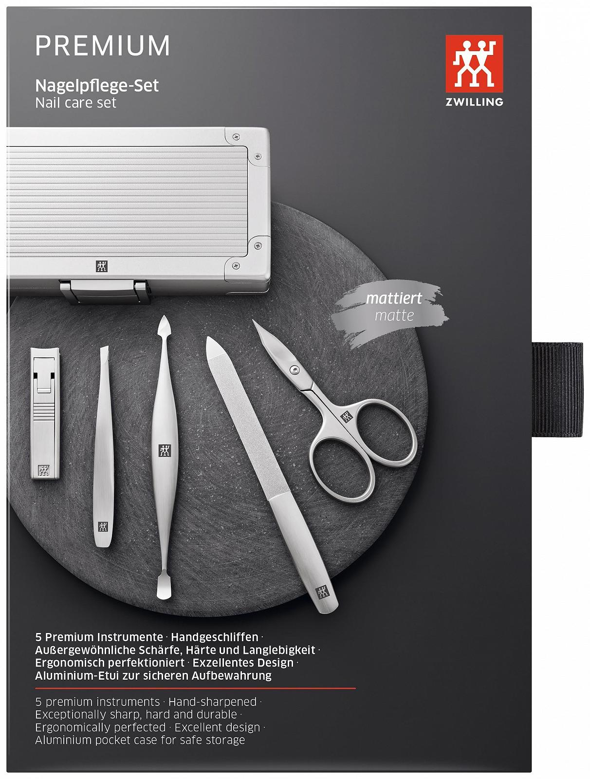 Набір для манікюру Zwilling TWINOX 97718-001-0, 5 предметів, алюмінієвий кейс, фото №6