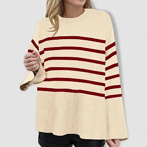 Свитшот Qzeanxy Oversized Женский Классический Basic с круглым вырезом synthetic.ua - Фото 1