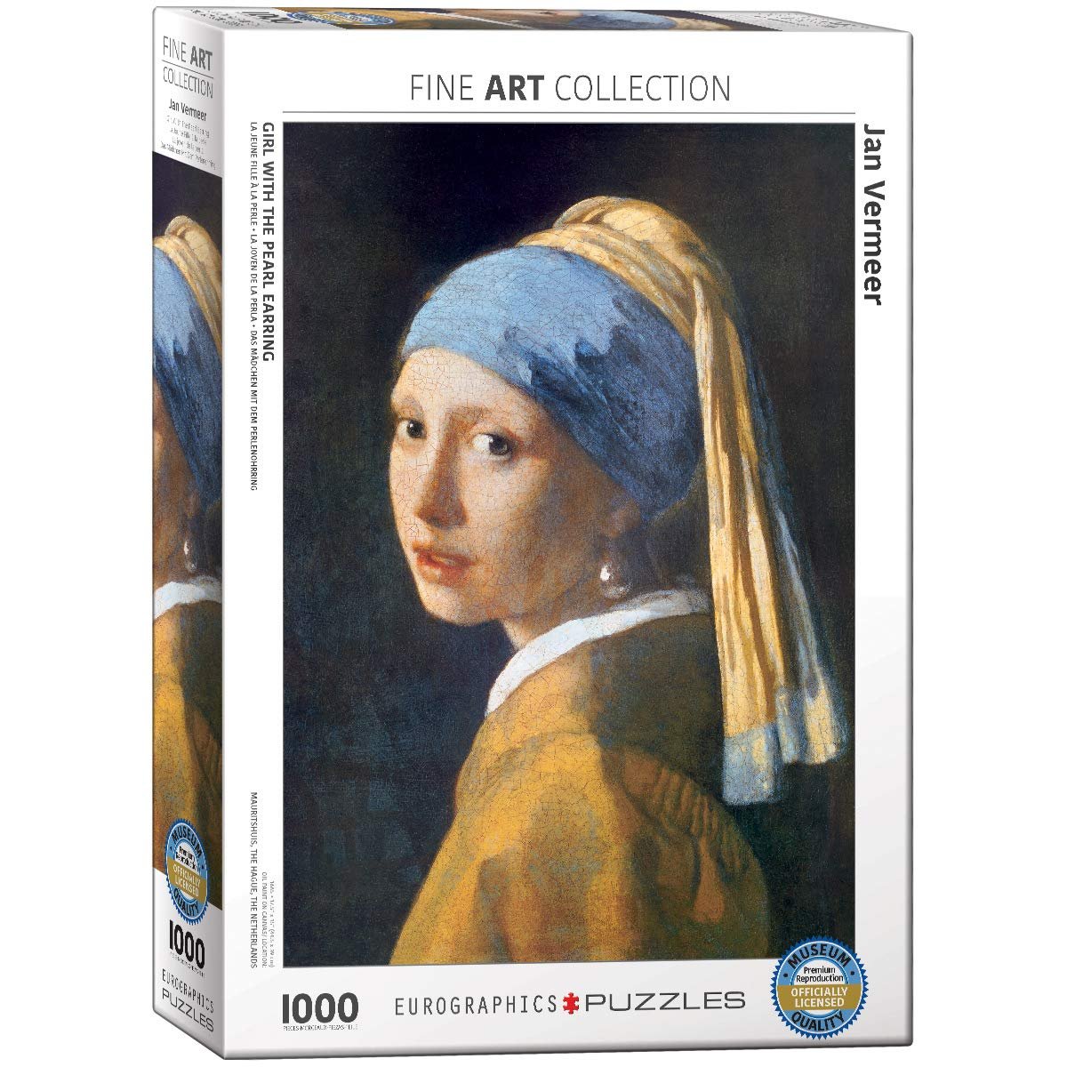 Пазл Eurographics Girl with the Pearl Earring by Jan Vermeer de Delft 1000 деталей, фото №1