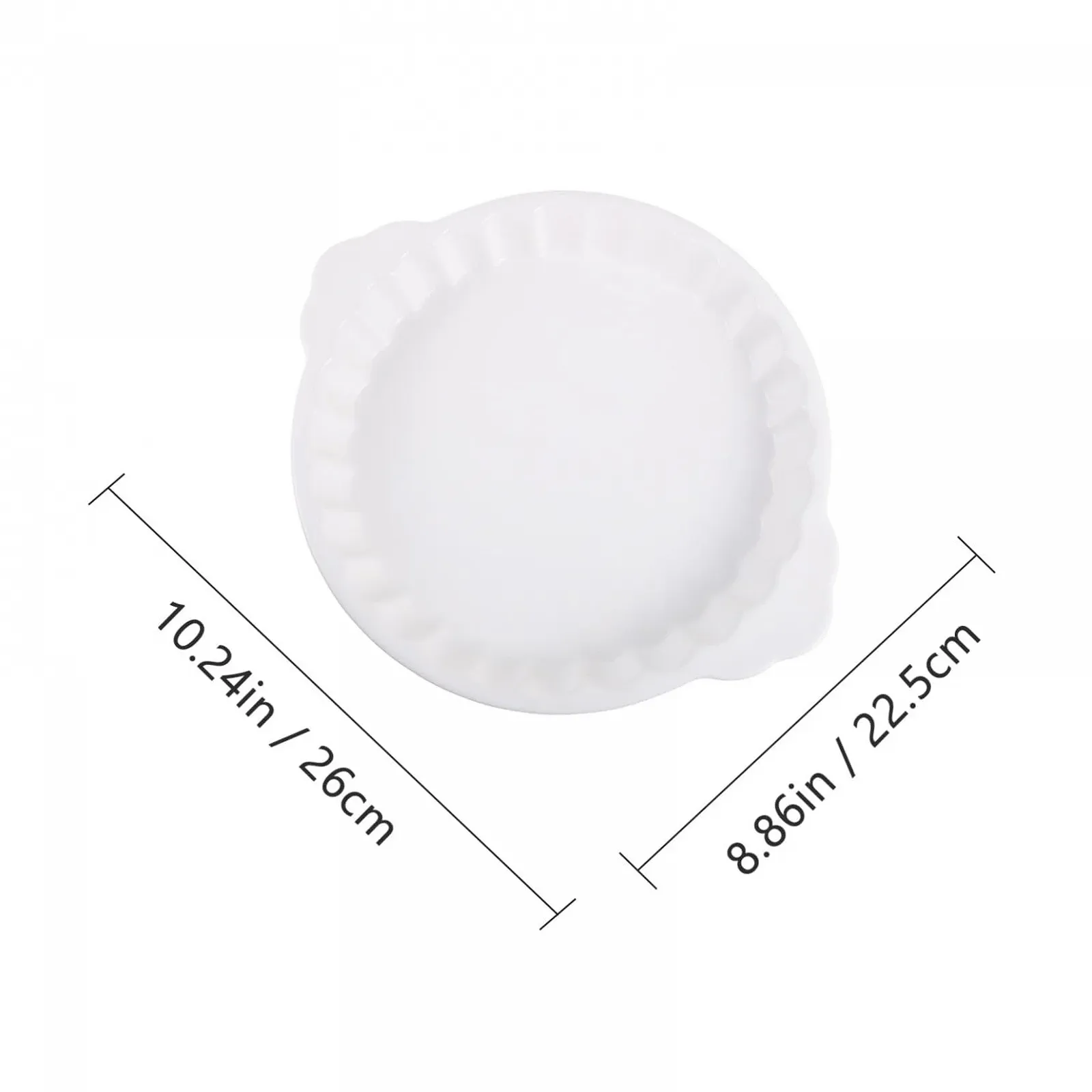 Форма для запекания Керамическая Круглая Белая, фото №2