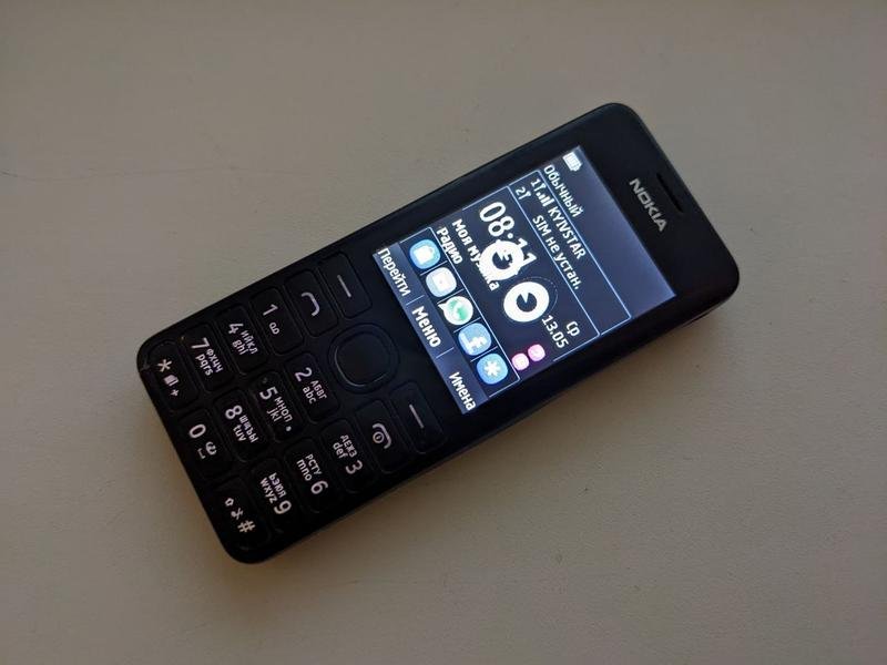 Кнопочный телефон Nokia 206, Черный, фото №4
