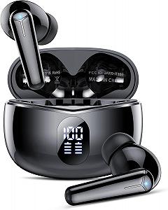 Спортивные наушники Dbasne Bluetooth ENC HiFi Стерео Вкладыши IPX7 Черный - Фото 1