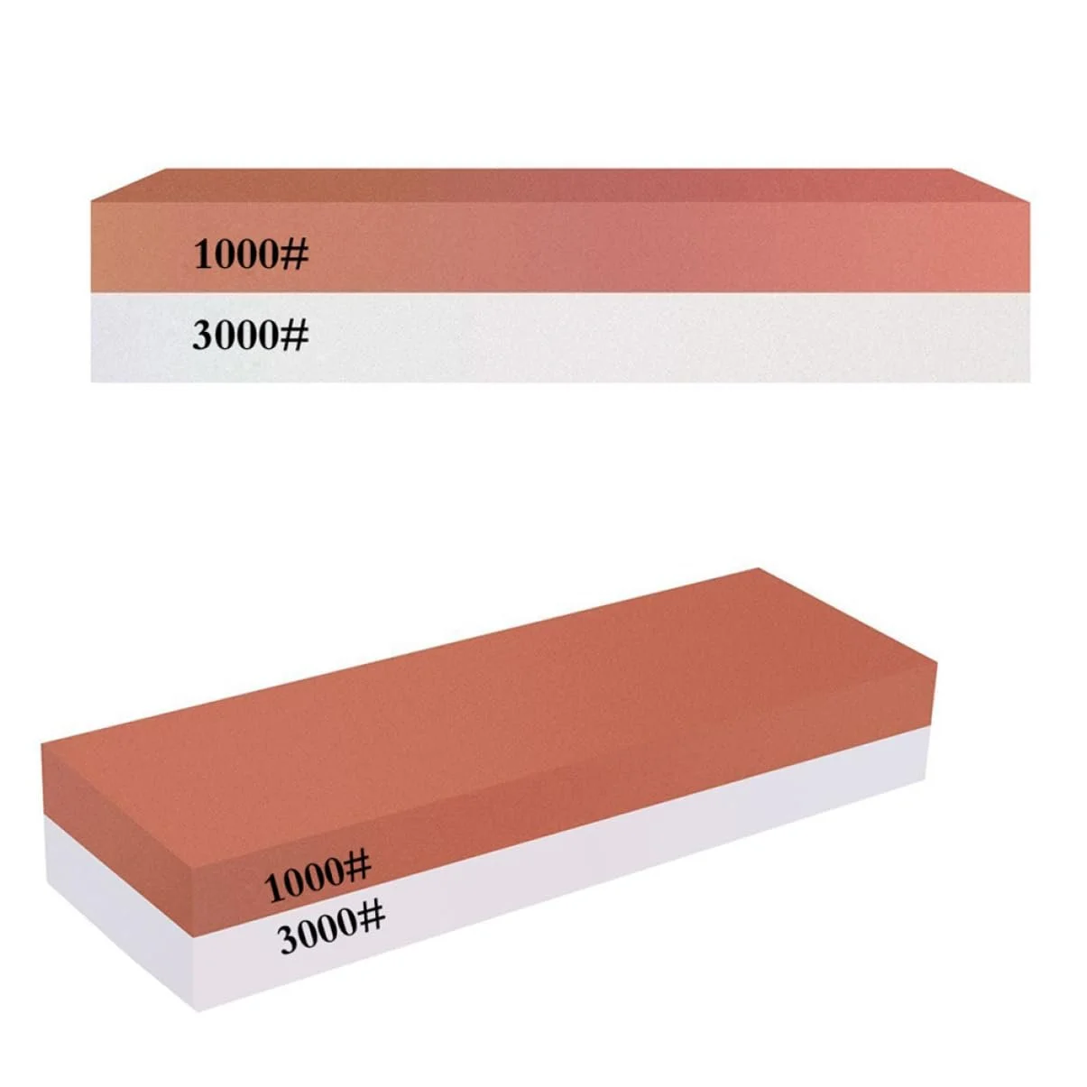 Точильний камінь двосторонній з білого корунду для ножів та ножиць, фото №1