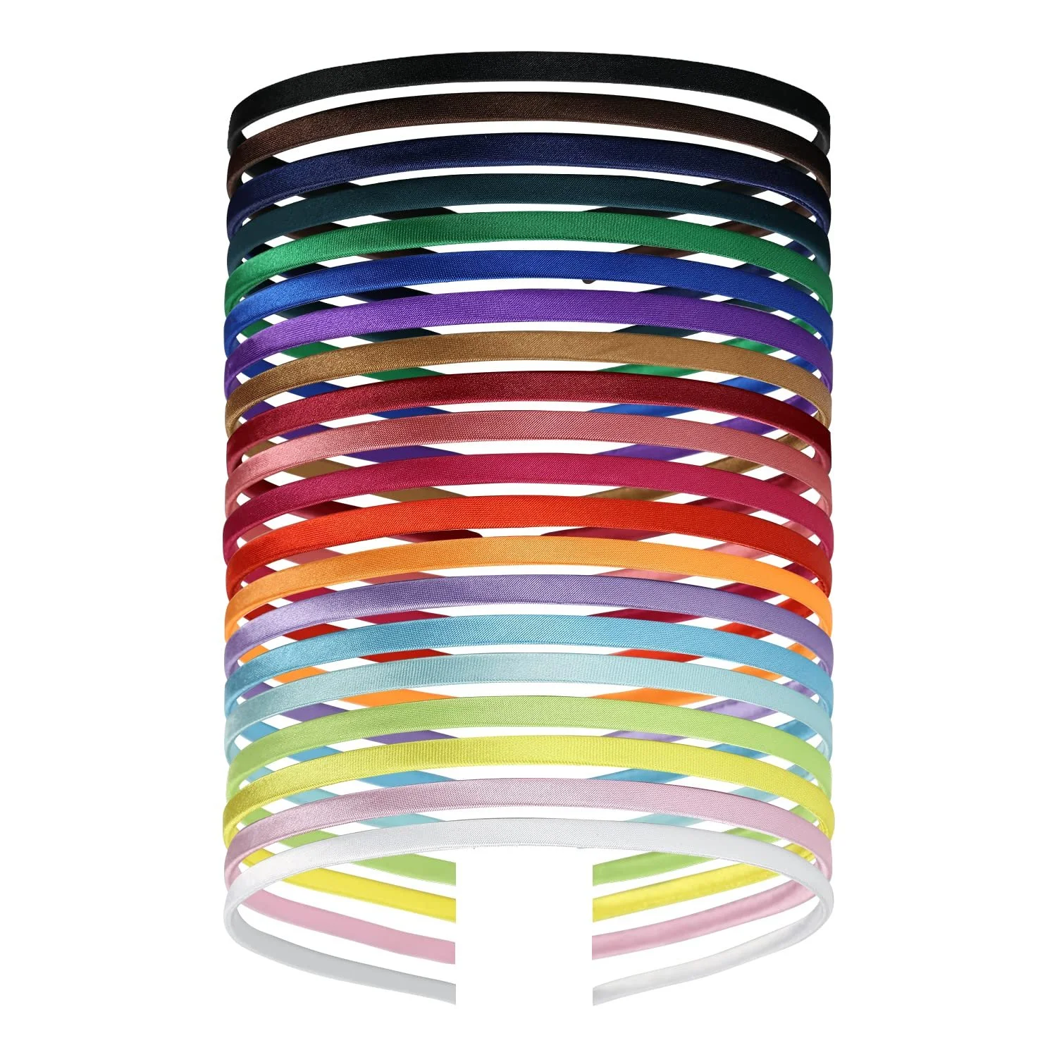 Обруч Тканевый Разноцветный Тонкий Металлический 20 шт, фото №1 Обруч Тканевый Разноцветный Тонкий Металлический 20 шт, фото №1