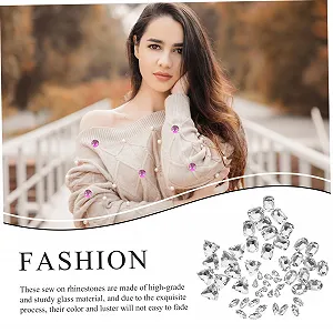 Круглі стрази STOBOK з плоскою задньою частиною, скляні для ловців сонця, DIY вироби, 48 шт. synthetic.ua - Фото 1