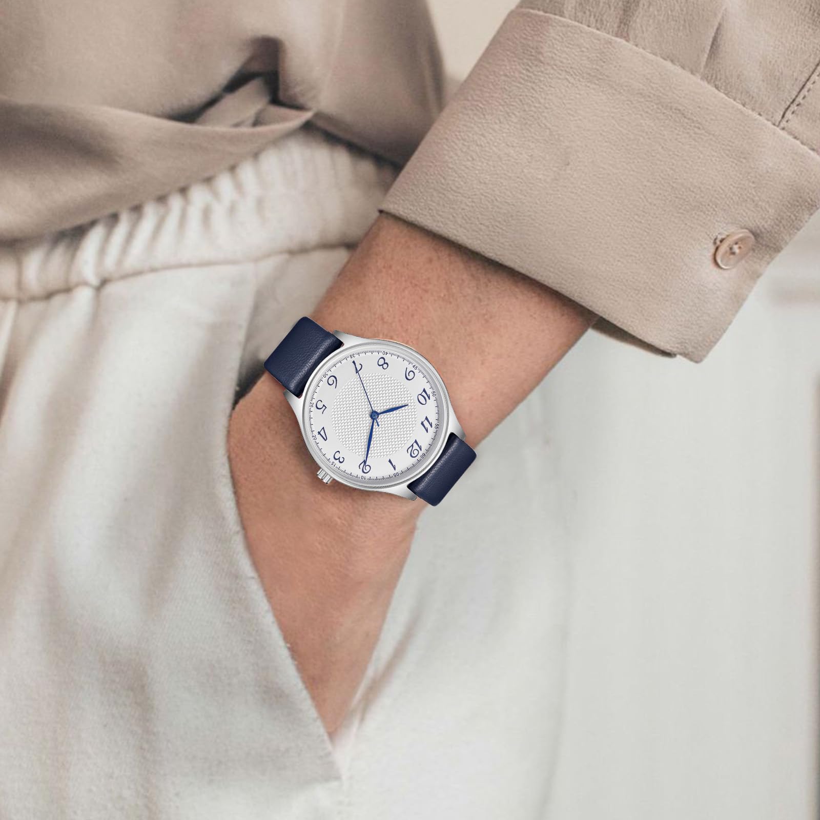 Годинник Чоловічий CIVO Аналоговий Водонепроникний Класичний Бізнес Синій, фото №3