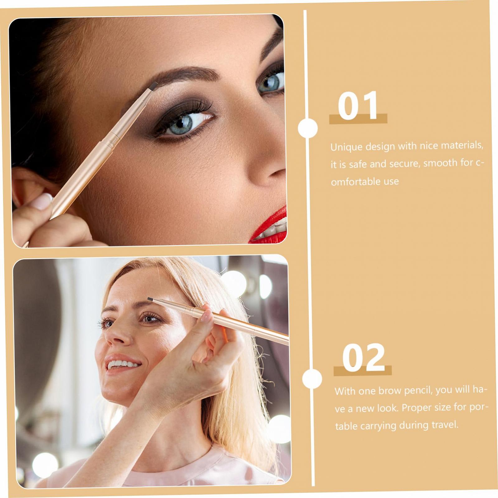 Олівець HONMEET 3St для брів коричневий водостійкий, фото №6