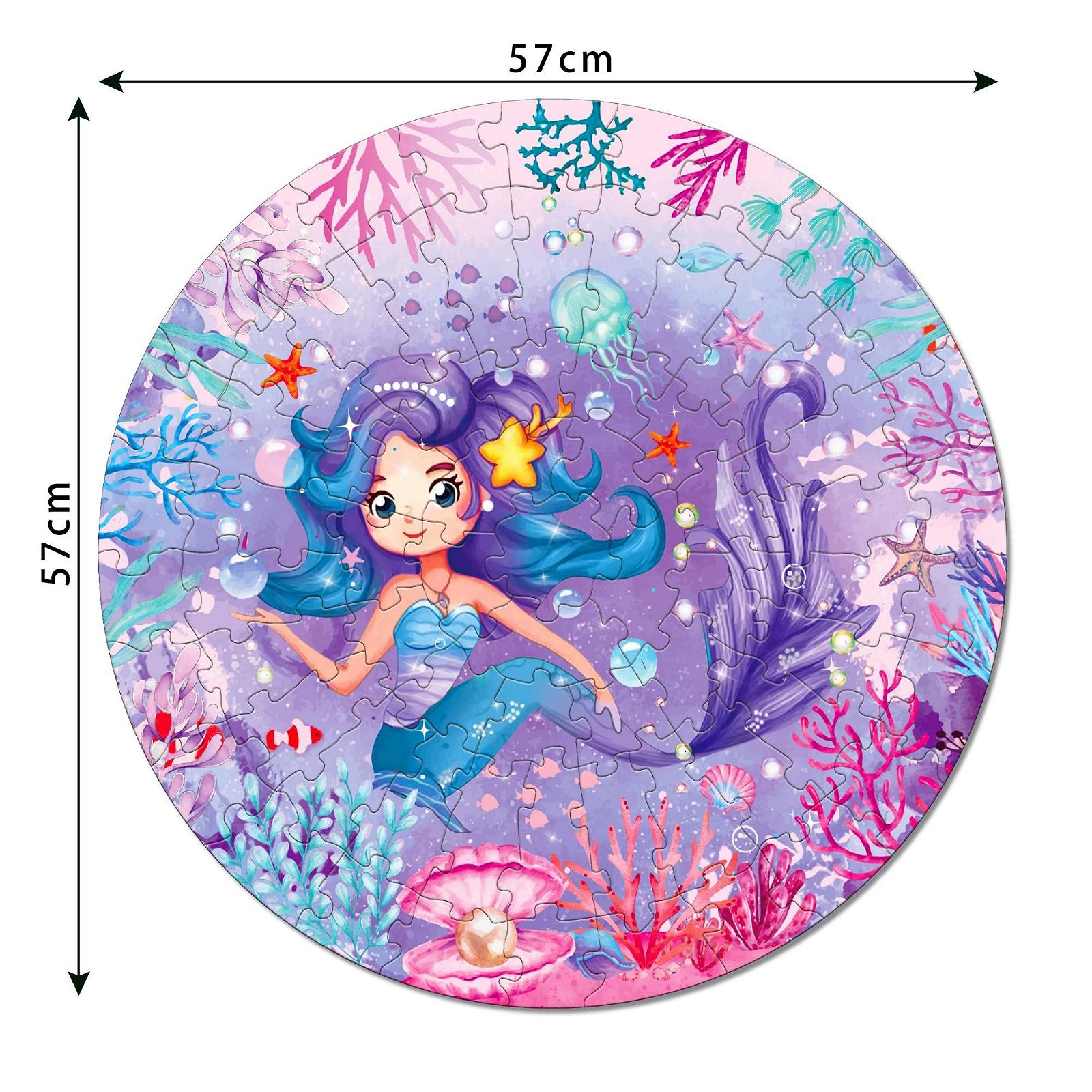 Пазл Русалочка 71 деталь Большой круглый 3–8 лет, фото №7 Пазл Русалочка 71 деталь Большой круглый 3–8 лет, фото №7