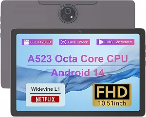 Планшет 10,51" Full HD C idea P1300 (4+4)/128Gb 8 ядер Android 14 6000 mAh Серый - Фото 1