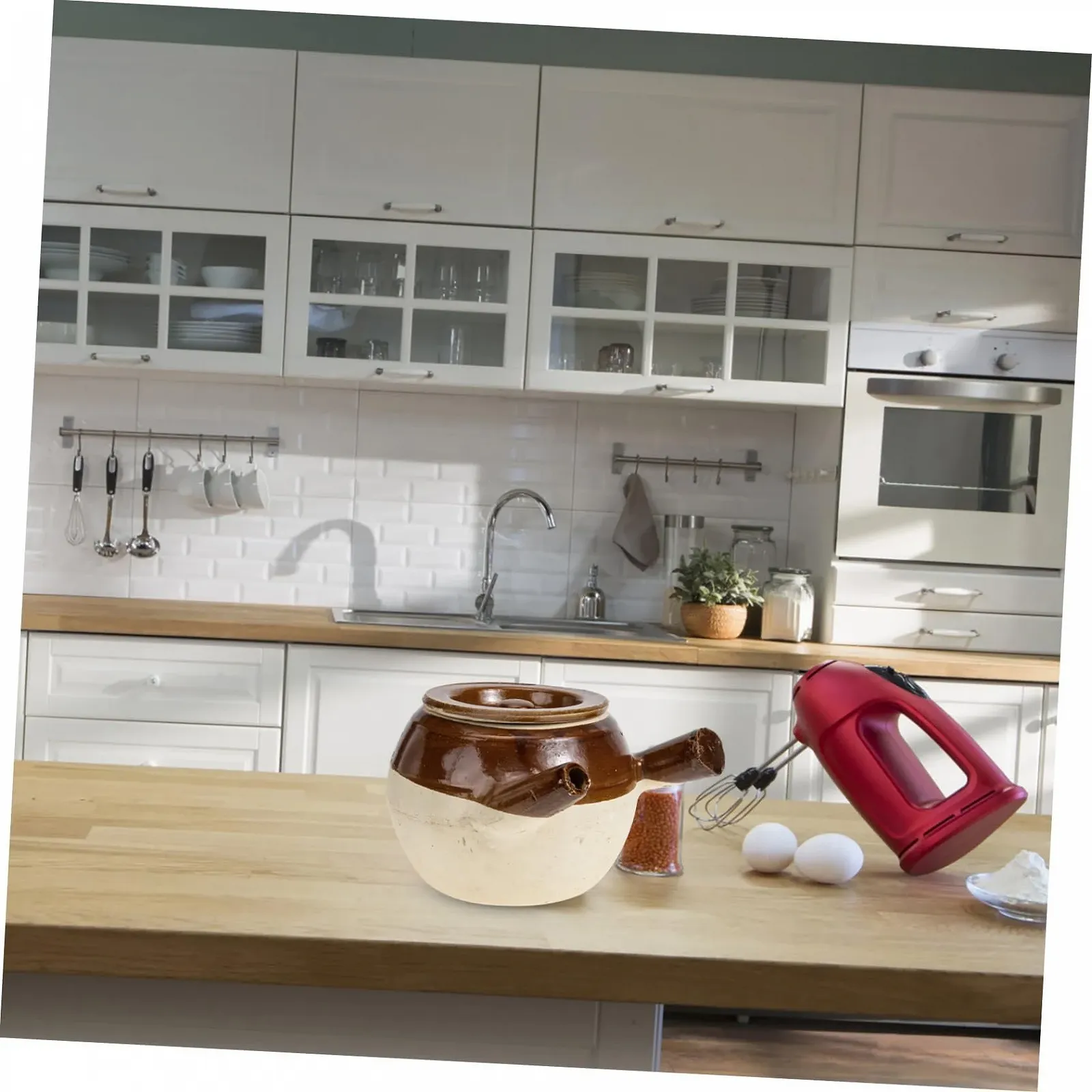 Горщик VALICLUD глиняний з кришкою для газової плити жаростійкий 1600 мл, фото №6