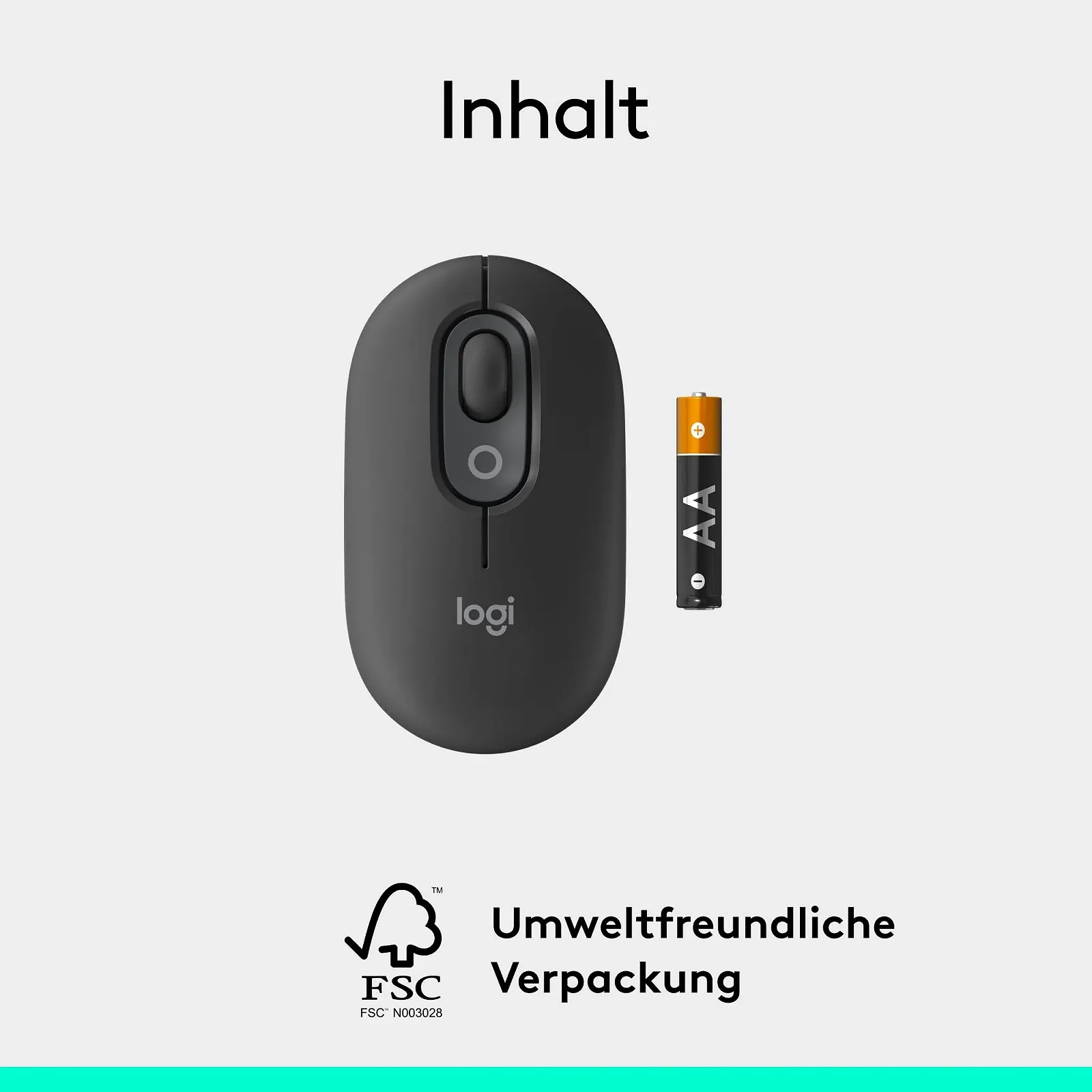 Мышь Logitech POP Беспроводная Bluetooth Компактная Мобильная с Программируемыми Кнопками и Тихими Щелчками, Graphite, фото №11