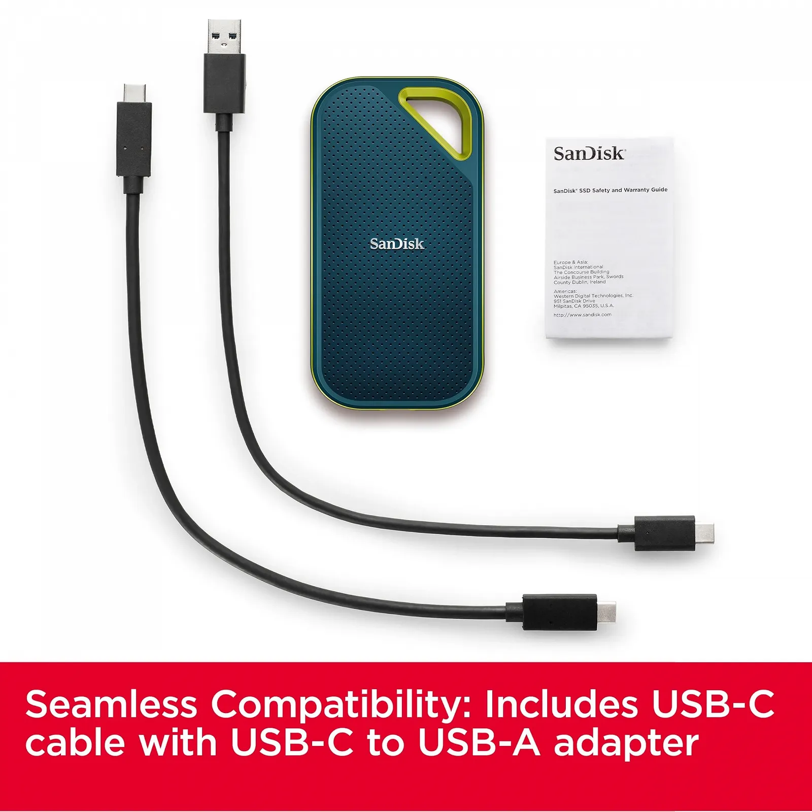 Зовнішній SSD накопичувач SANDISK Extreme PRO 1TB 2000 МБ/с IP65 Monterey, фото №3