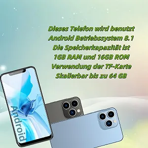 Смартфон Unlocked Phone 6,11" 1GB RAM 16GB ROM 3G Dual SIM Blue synthetic.ua - Фото 1