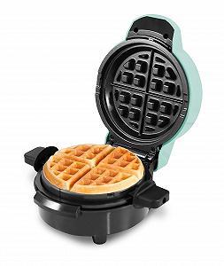 Вафельница Elite Gourmet EWM380M, антипригарная, для больших вафель 3,8 см, для сыпучих или фаршированных вафель, рёшти, кето, закусок, сэндвичей, яиц, простая очистка, мятно-зеленая - Фото 1