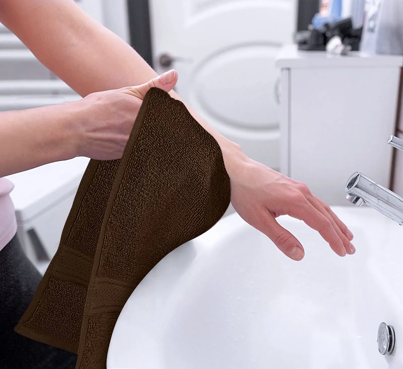 Набор полотенец для рук Utopia Towels 100% хлопок 600 г/м² 6 шт. 40.6 x 71.1 см, фото №2
