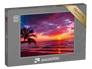 Купить Пазл puzzleYOU Sunset "Tropical Sunset on the Beach" 100 элементов - Фото 1 Пазл puzzleYOU Sunset "Tropical Sunset on the Beach" 100 элементов - Фото 1