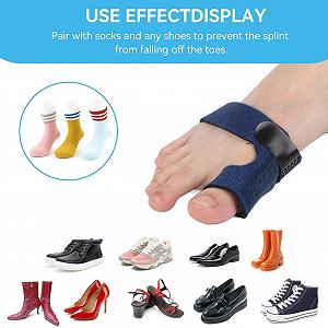 Випрямляч для пальців ніг, фіксатор перелому пальців ніг з кількома клейкими властивостями, шина для корекції Hallux Valgus synthetic.ua - Фото 1
