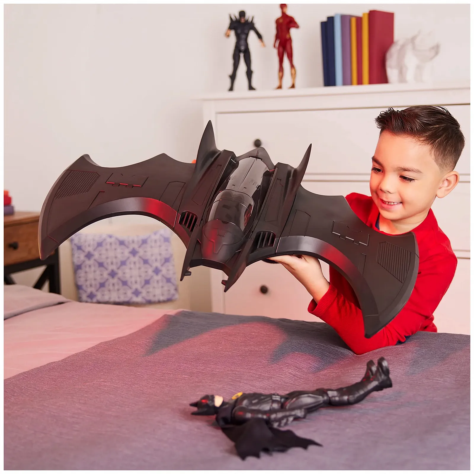 Игровой набор DC Comics The Flash Batman 4 дюйма Batwing 27 дюймов Киногерои, фото №3