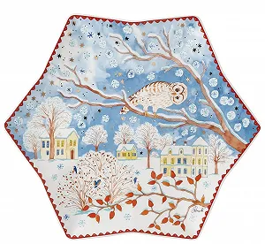 Тарелка Звезда Hutschenreuther Collection 22 Рождественский вечер 34 см - Фото 1