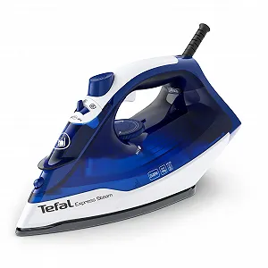 Праска парова Tefal Express Steam FV2838 2400 Вт 180 г/хв 270 мл керамічна підошва крапля-стоп Blue - Фото 1