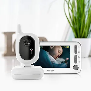 Детская видеоняня с монитором 4.3'' reer BabyCam L Wi-Fi Белый - Фото 1
