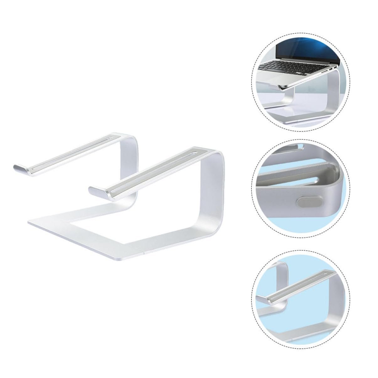 Підставка для ноутбука Yardenfun 1 шт, алюмінієвий сплав, знімна, вентильована, фото №3 Підставка для ноутбука Yardenfun 1 шт, алюмінієвий сплав, знімна, вентильована, фото №3