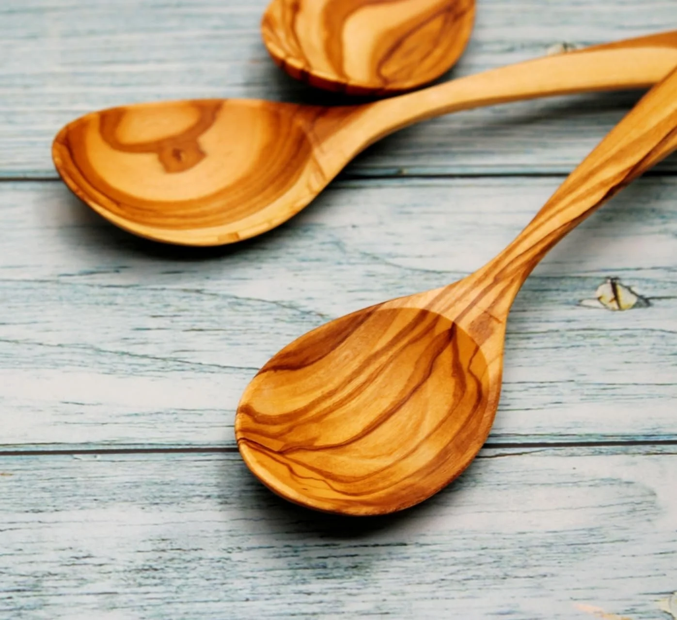 Ложка Столова DAGDEG, 3 шт, Дерево оливи, 20 см, Ручна робота, фото №3