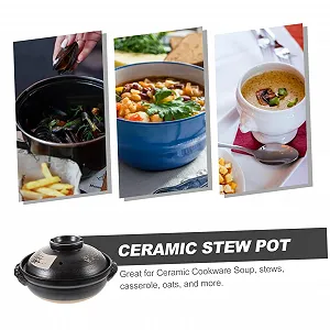 Каструля для тушкування Ipetboom керамічна 500 мл, антипригарна, для супу та каш synthetic.ua - Фото 1