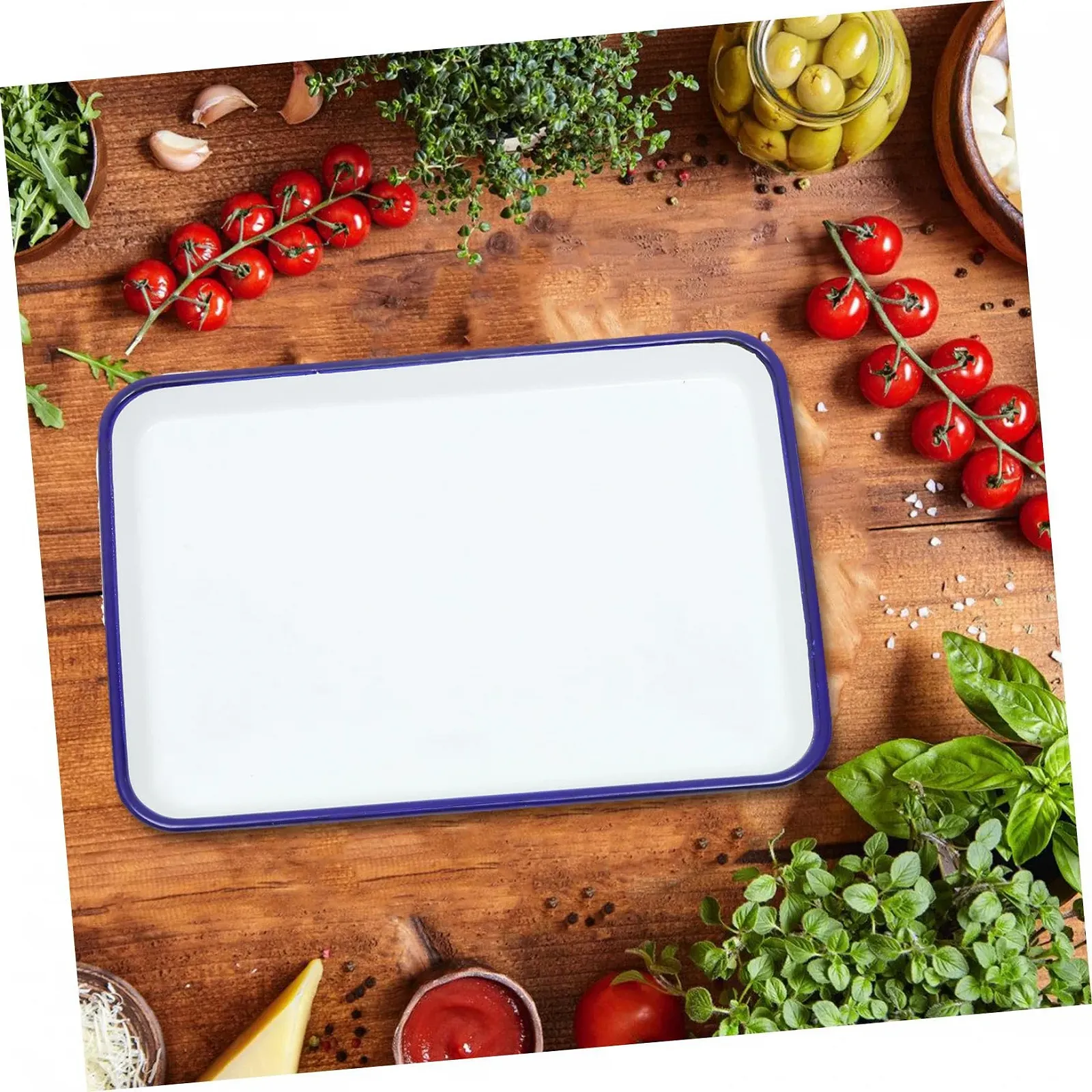 Противень для запекания Vintage эмалированный прямоугольный многофункциональный эмаль, фото №6 Противень для запекания Vintage эмалированный прямоугольный многофункциональный эмаль, фото №6